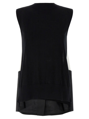 SACAI - Patchwork vest patchwork-vest