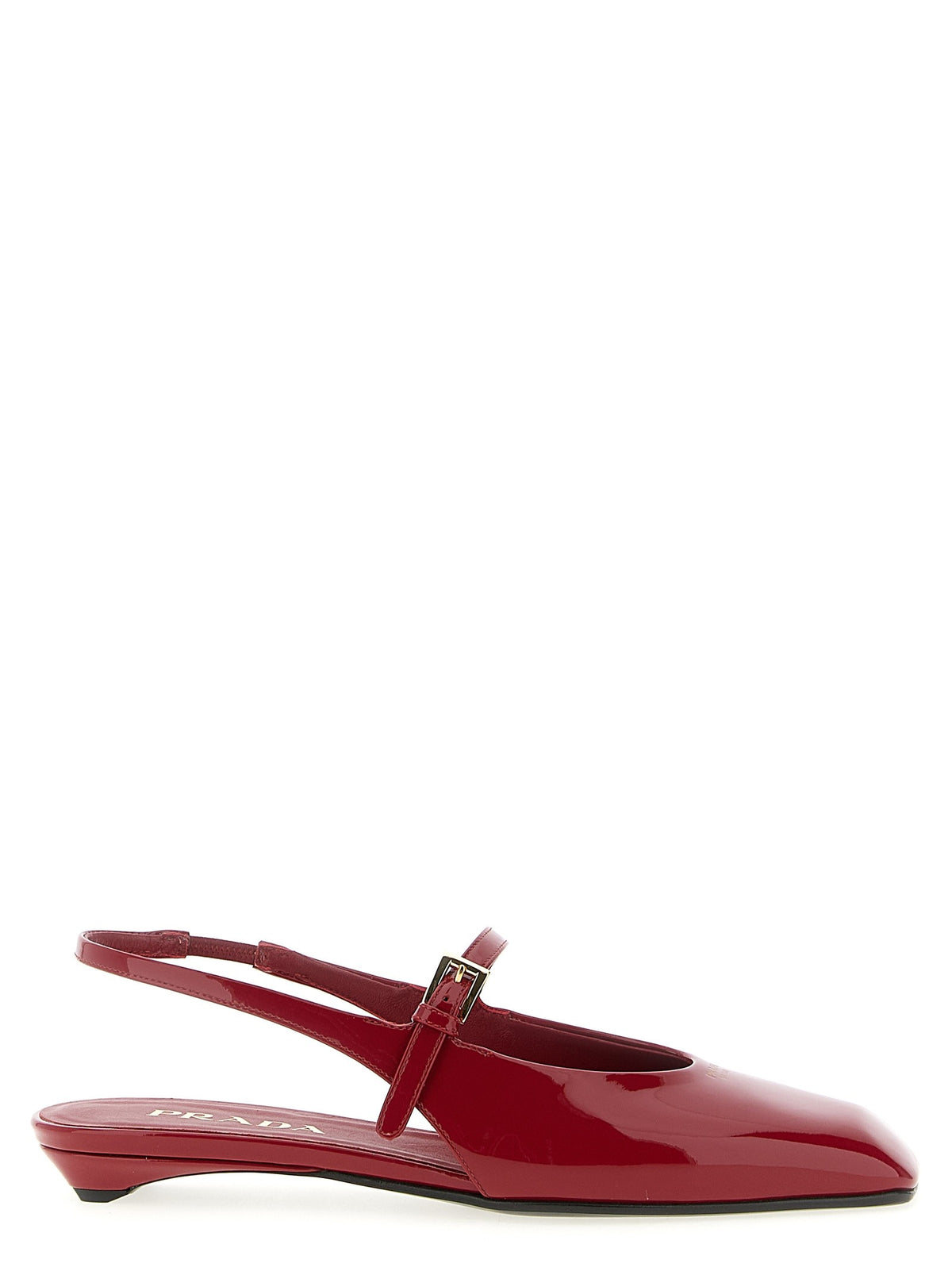 PRADA - Patent leather slingback Red 37