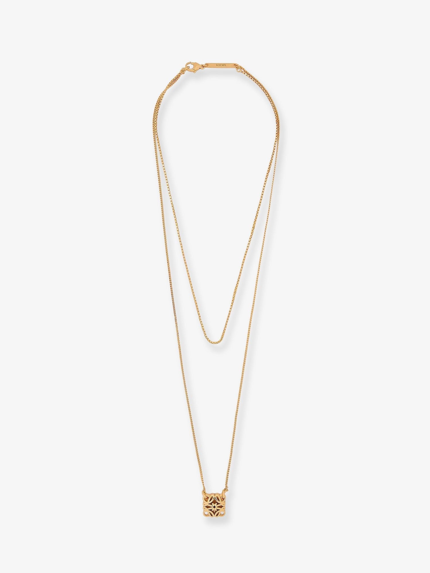 LOEWE - Paula's Ibiza -Anagram Bombè Brass Necklace