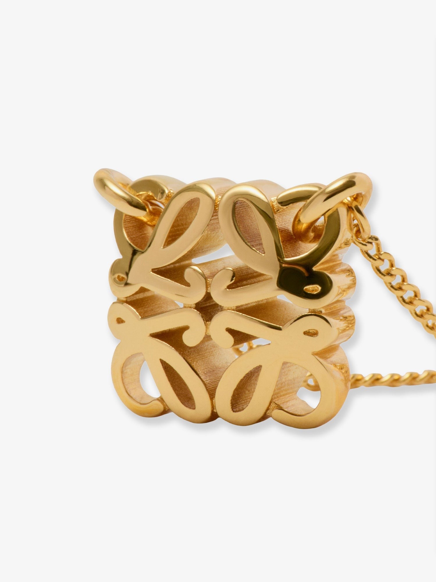 LOEWE - Paula's Ibiza -Anagram Bombè Brass Necklace