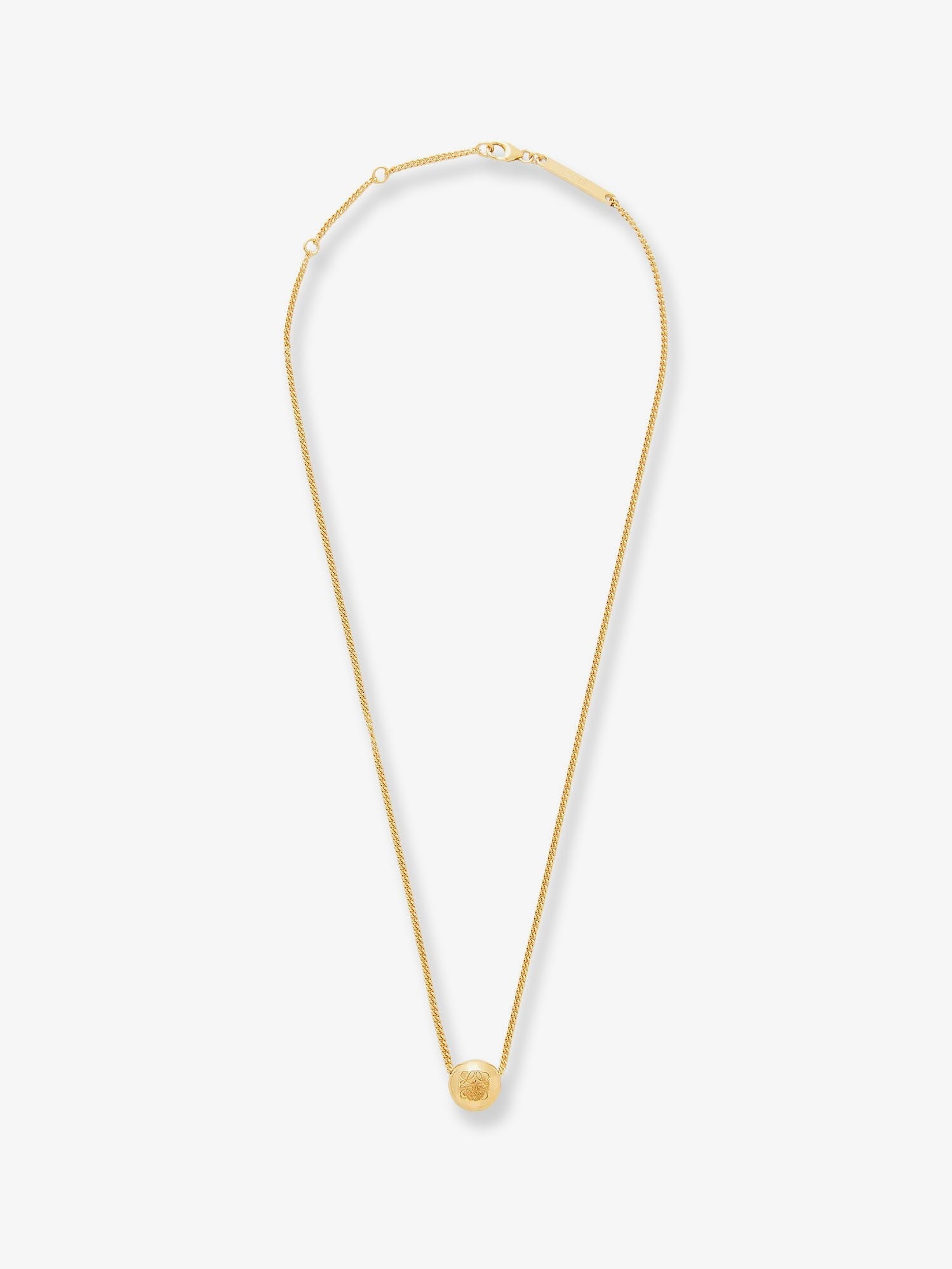 LOEWE - Paula's Ibiza -Anagram Pebble silver necklace
