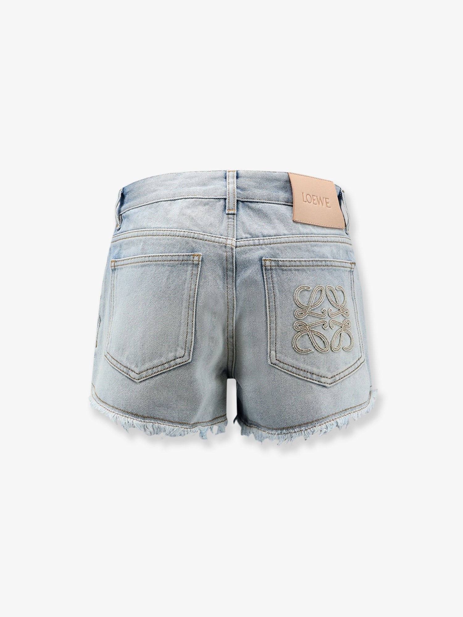 LOEWE - Paula's Ibiza-Blue denim bermuda shorts with frayed edges paula-s-ibiza-blue-denim-bermuda-shorts-with-frayed-edges_515a5a6c-fb5d-4f6c-9616-08f990101ca6