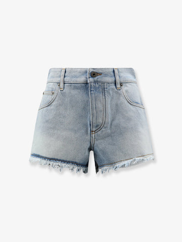 LOEWE - Paula's Ibiza-Blue denim bermuda shorts with frayed edges paula-s-ibiza-blue-denim-bermuda-shorts-with-frayed-edges_5aaa491e-9e94-4351-ab24-dd1cab82adac
