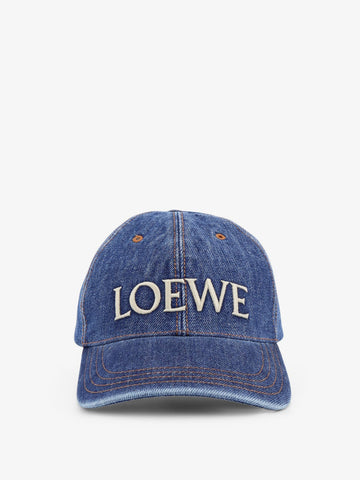 LOEWE - Paula's Ibiza blue denim hat