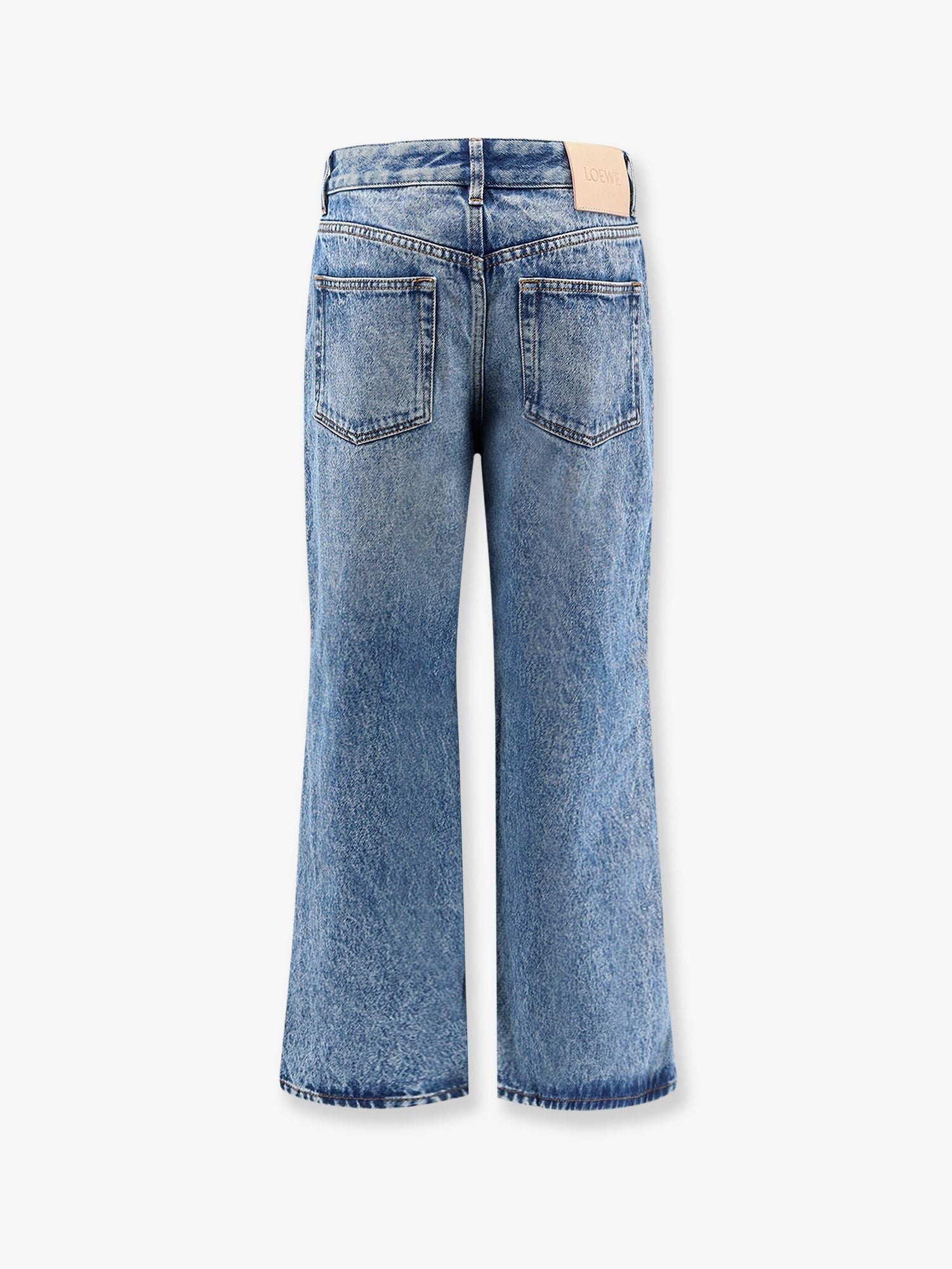 LOEWE - Paula's Ibiza- Blue denim jeans with side embroidered logo paula-s-ibiza-blue-denim-jeans-with-side-embroidered-logo_92d196eb-012e-4df9-bde5-4be161b1eb7e