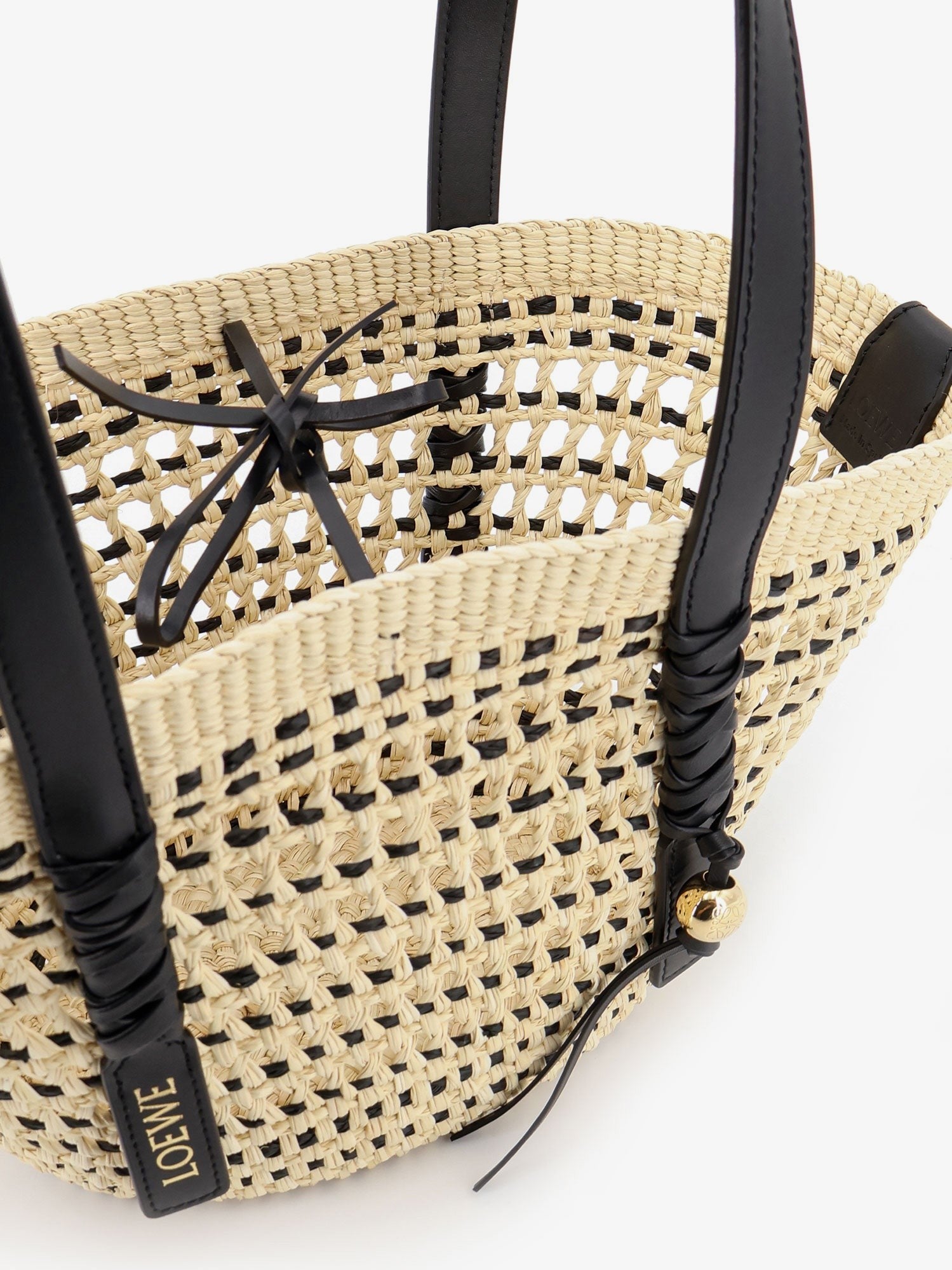LOEWE - Paula's Ibiza -Braid Basket Small Iraca Palm Leaf Shoulder Bag