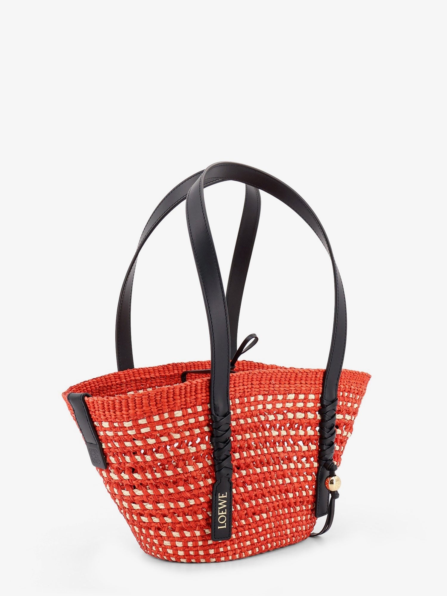 LOEWE - Paula's Ibiza -Braid Basket Small Small Iraca Palm Leaf Shoulder Bag