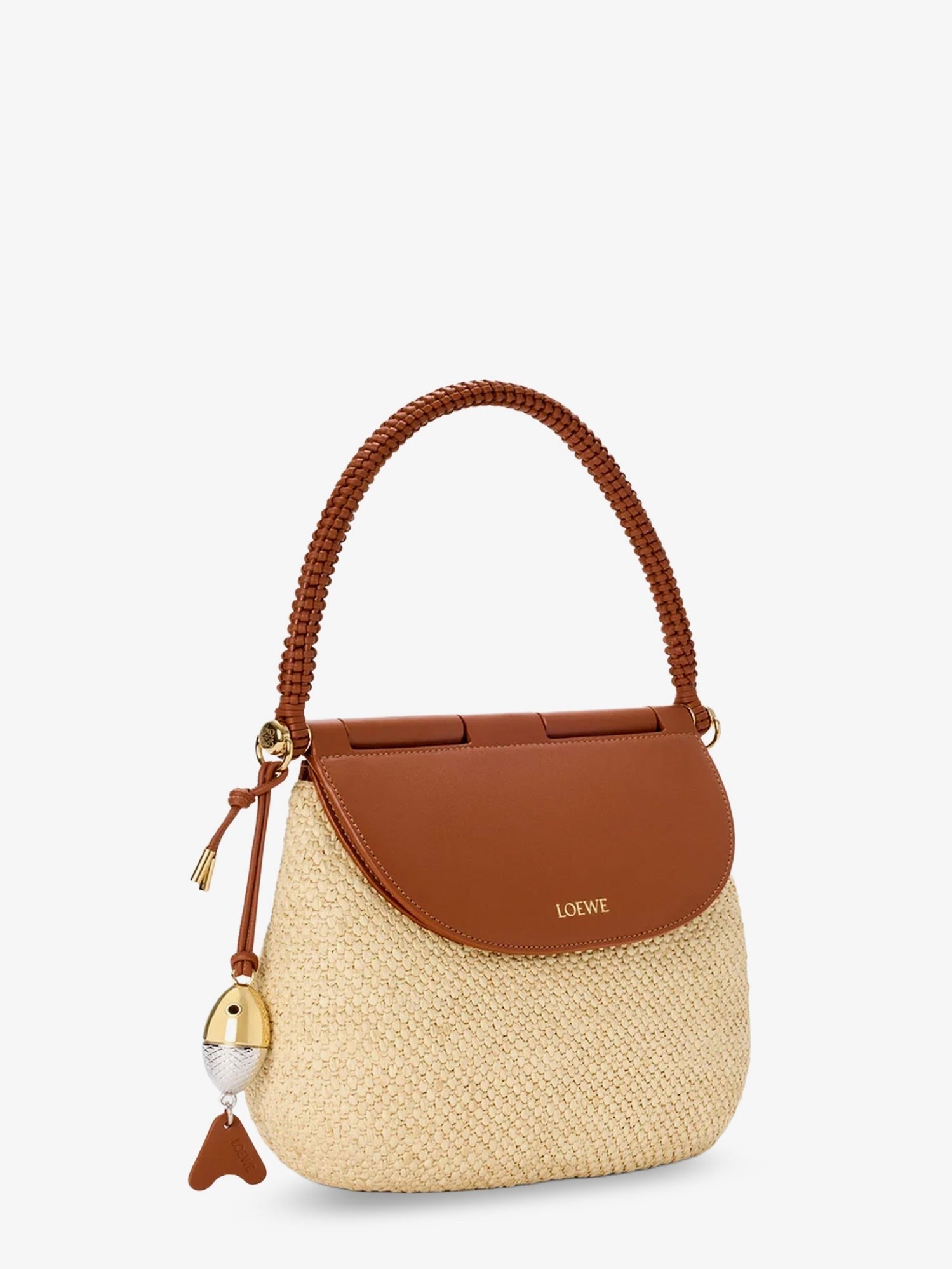 LOEWE - Paula's Ibiza Raffia and Leather Pescador crossbody bag
