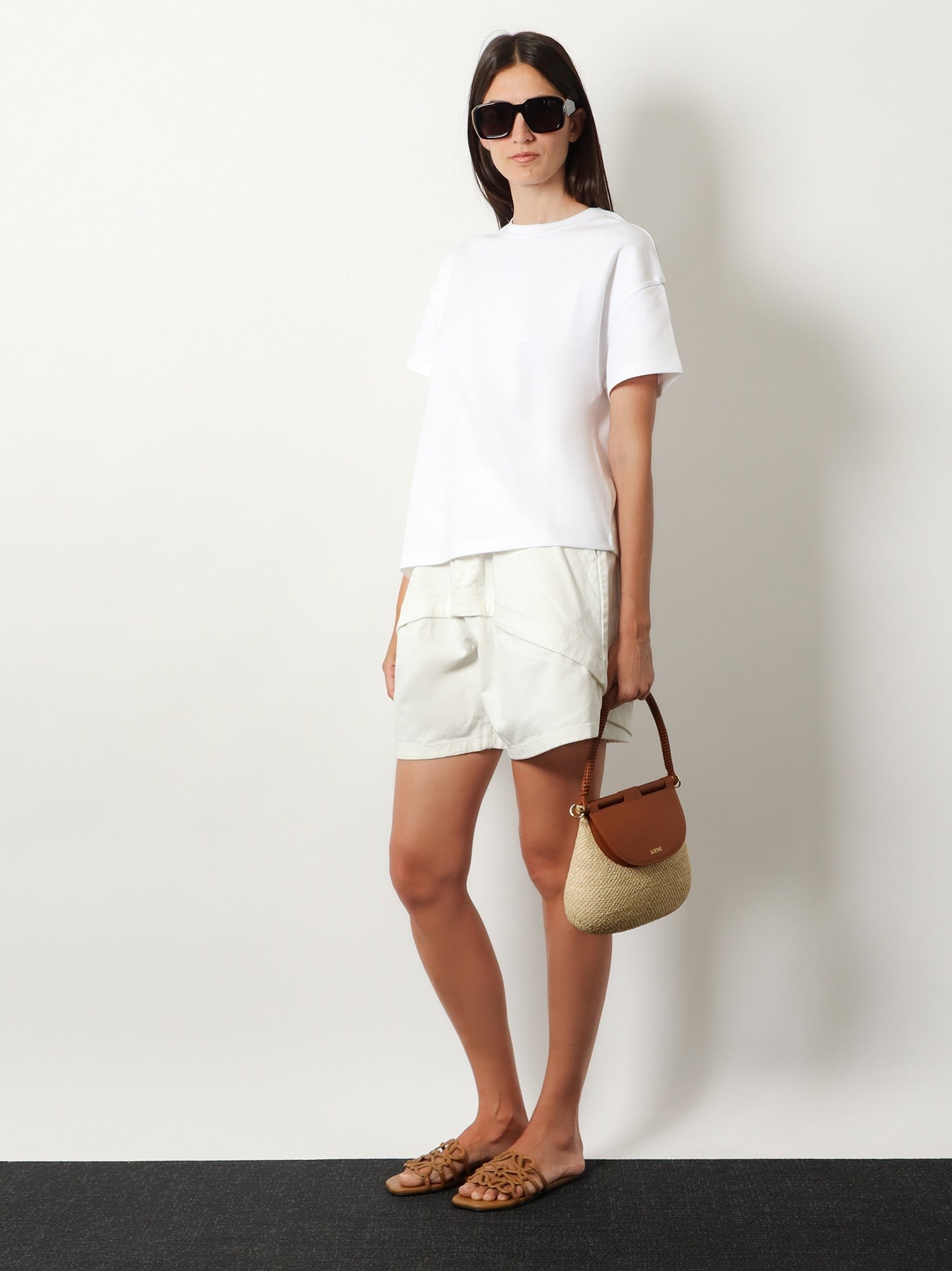 LOEWE - Paula's Ibiza Raffia and Leather Pescador crossbody bag