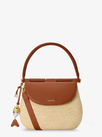 LOEWE - Paula's Ibiza Raffia and Leather Pescador crossbody bag