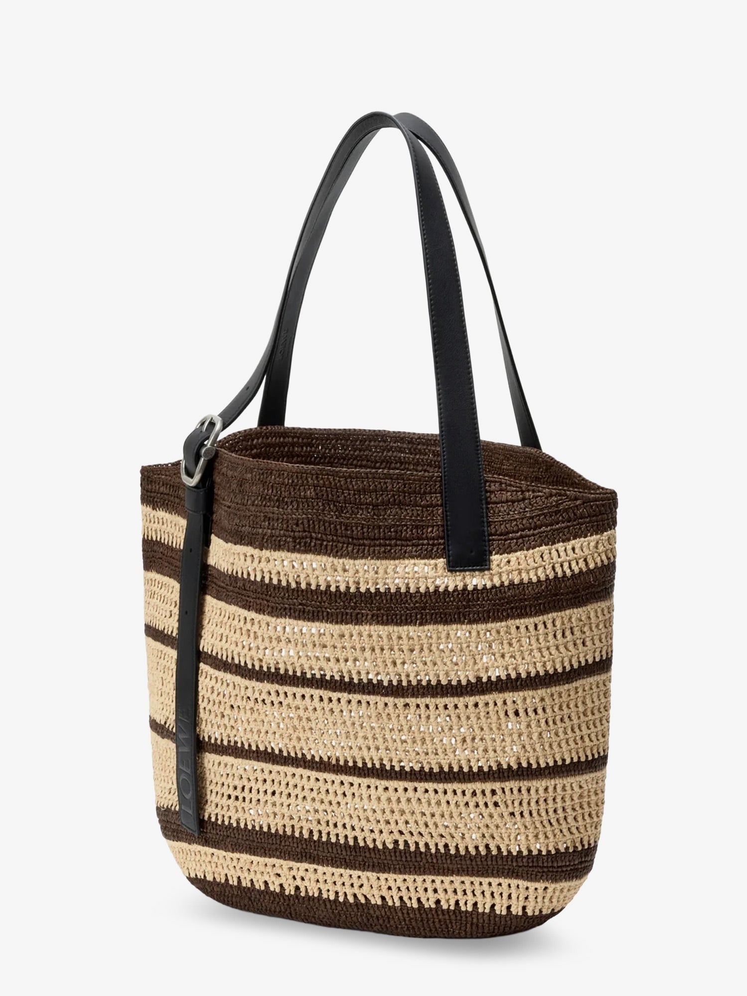 LOEWE - Paula's Ibiza Two-Tone Raffia Loop Shopping Bag