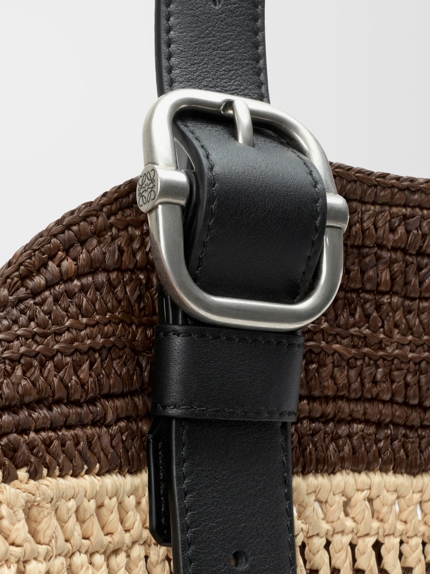 LOEWE - Paula's Ibiza Two-Tone Raffia Loop Shopping Bag