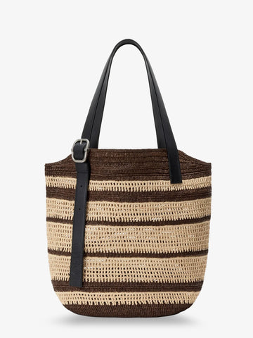 LOEWE - Paula's Ibiza Two-Tone Raffia Loop Shopping Bag