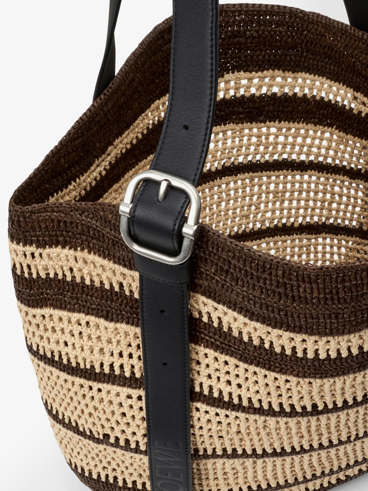 LOEWE - Paula's Ibiza Two-Tone Raffia Loop Shopping Bag
