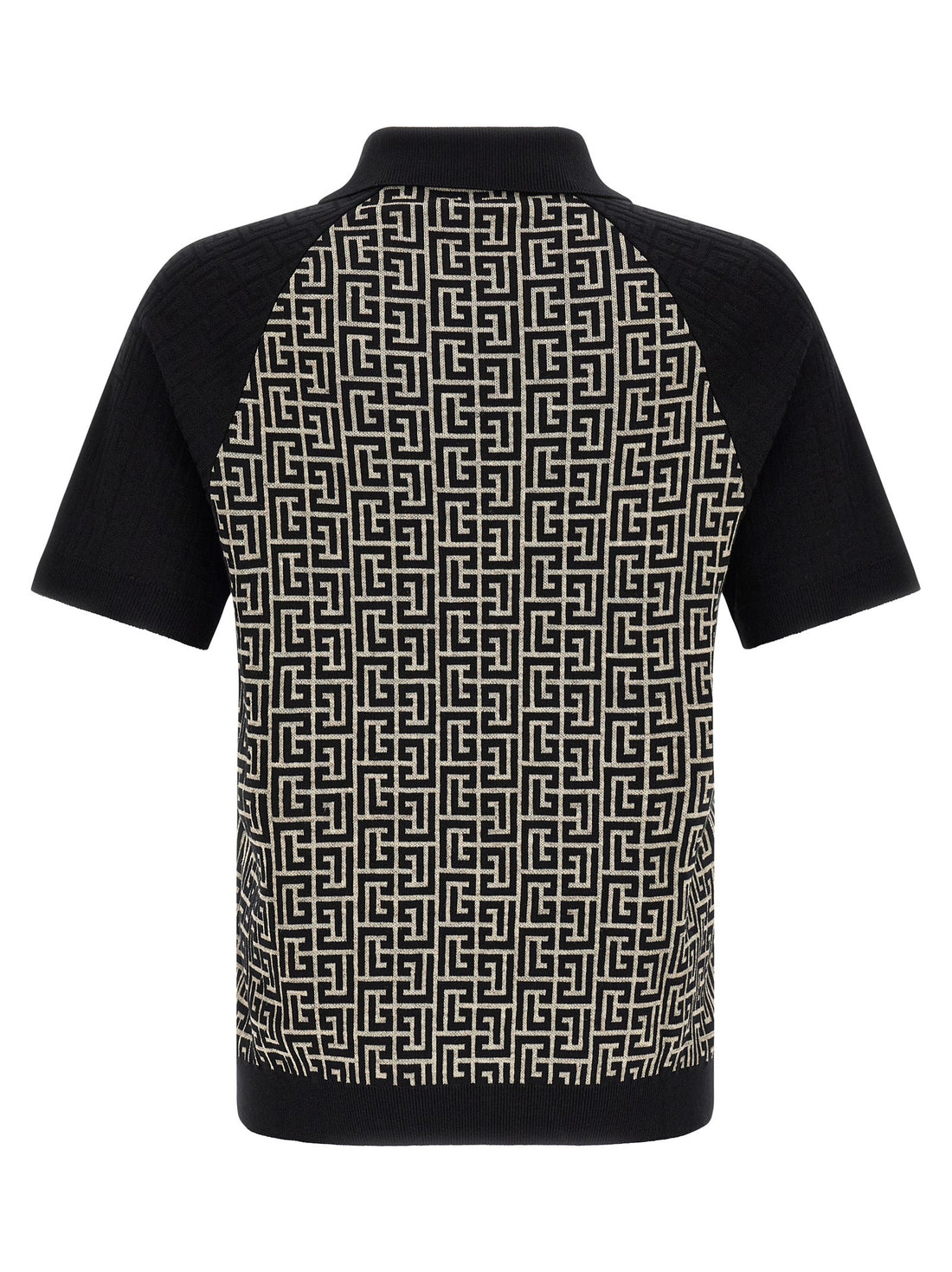 Balmain - PB Monogram Polo White Black