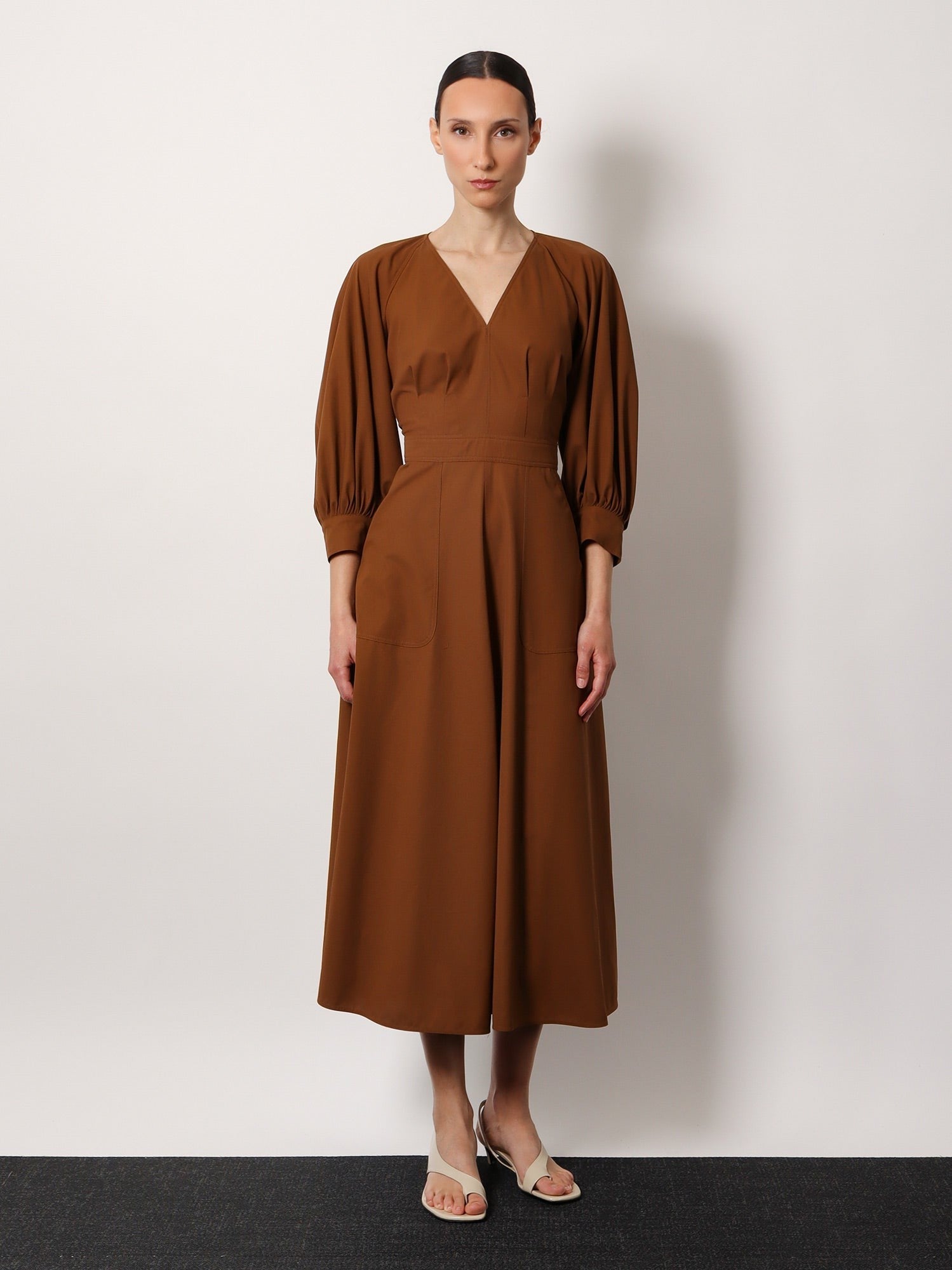 Pedaggi cotton midi dress