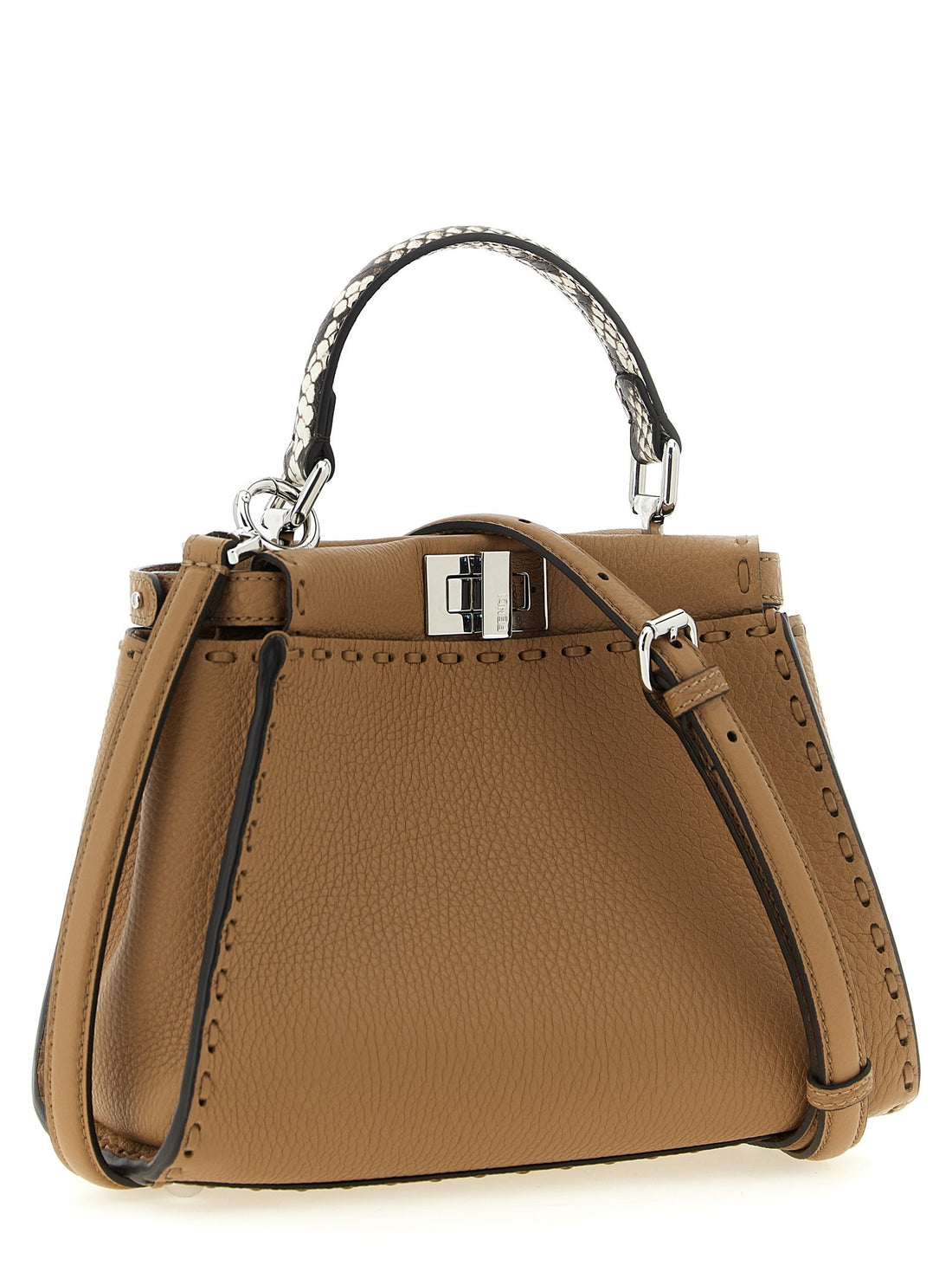 Fendi - 'Peekaboo' mini handbag beige U