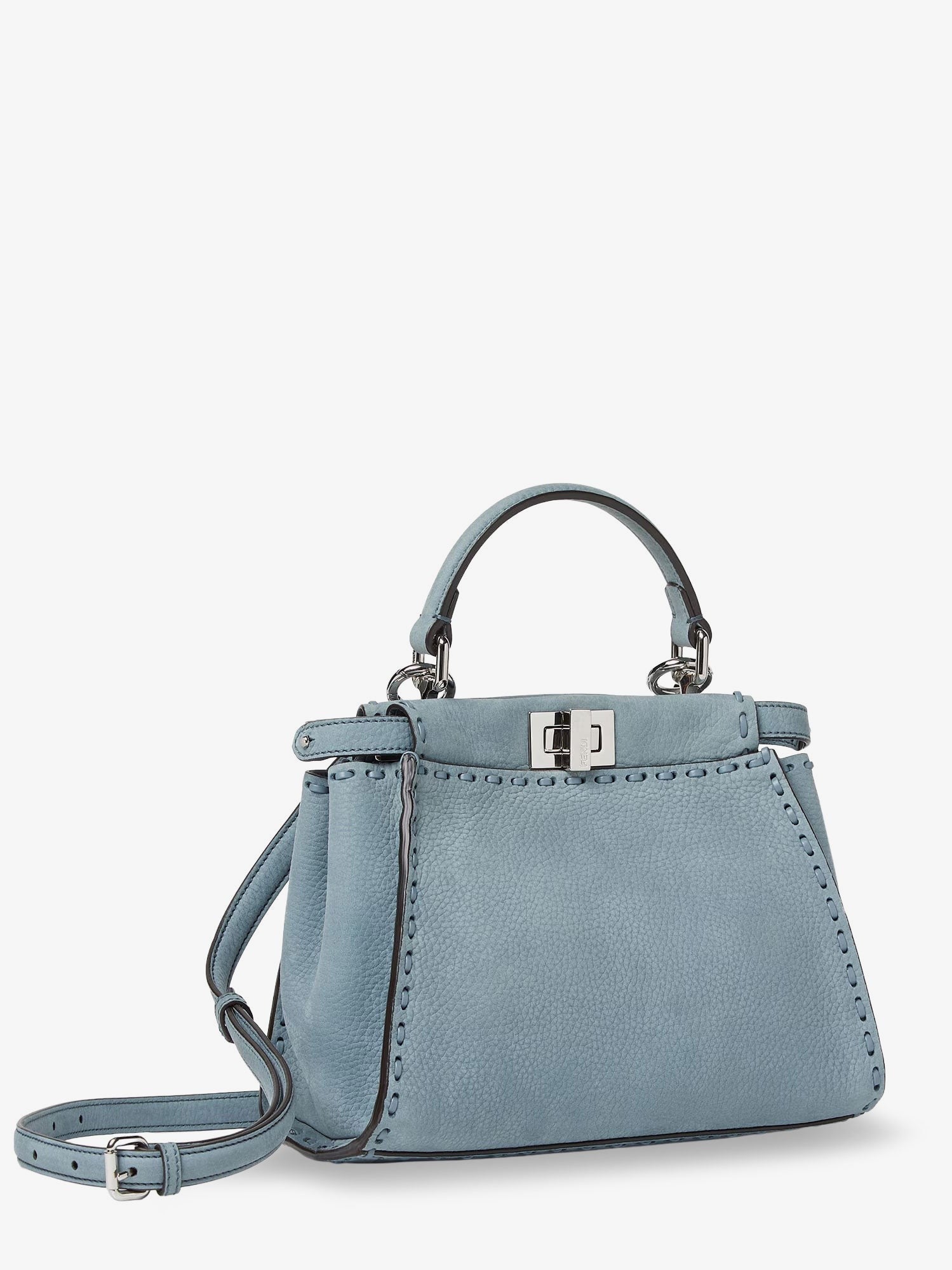Fendi Fendi - Peekaboo Mini leather crossbody bag
