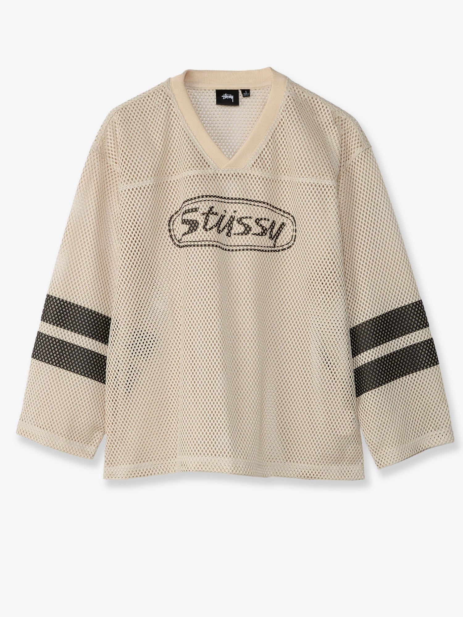 STUSSY STUSSY - Perforated nylon T-shirt