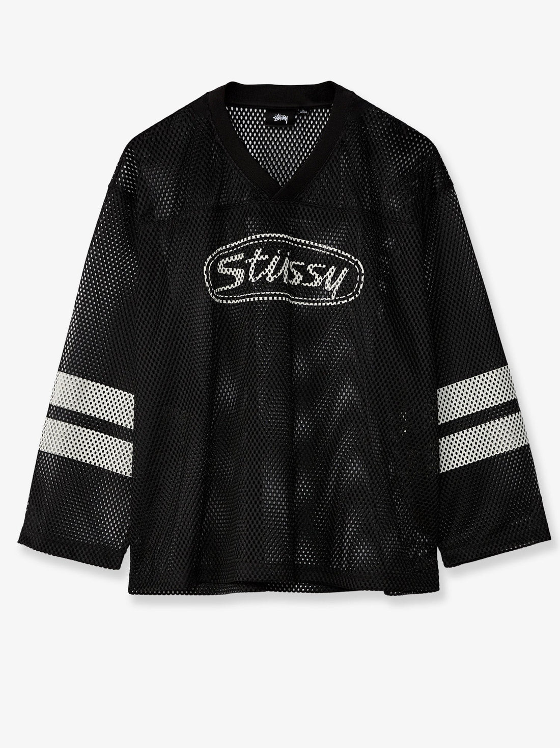 STUSSY STUSSY - Perforated nylon T-shirt