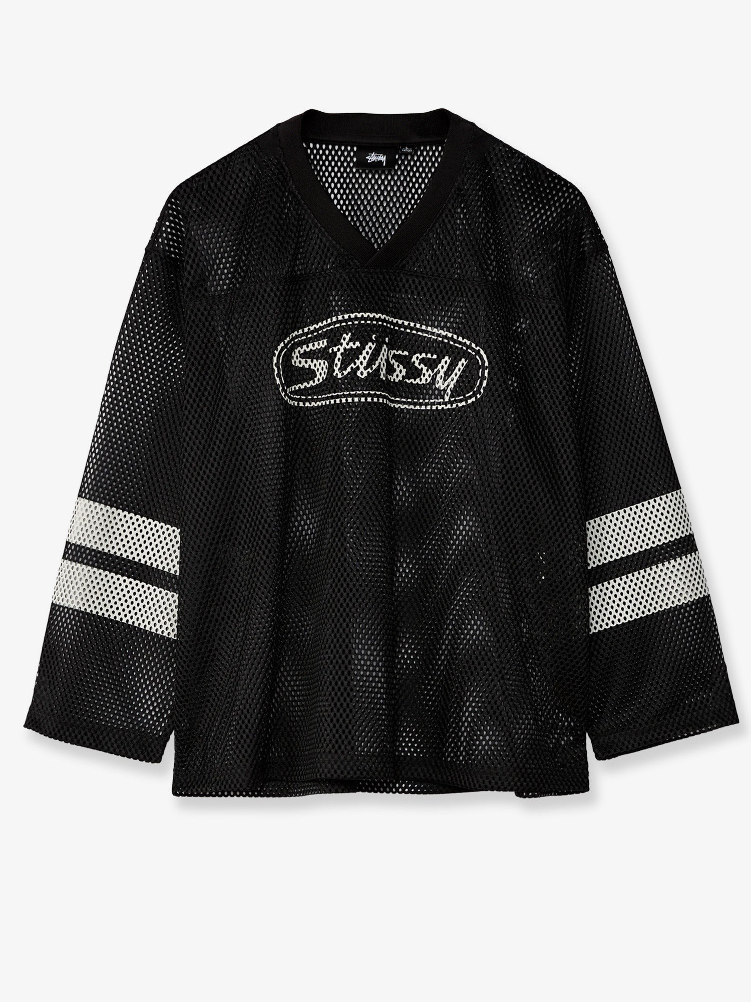 STUSSY STUSSY - Perforated nylon T-shirt