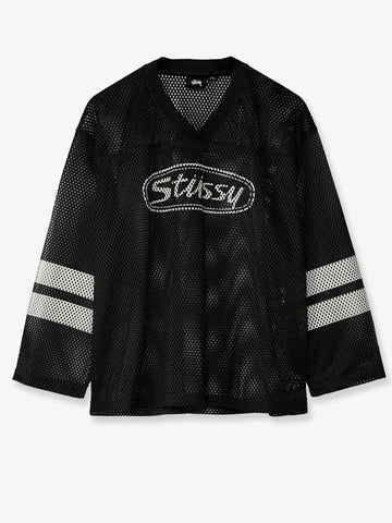 STUSSY STUSSY - Perforated nylon T-shirt