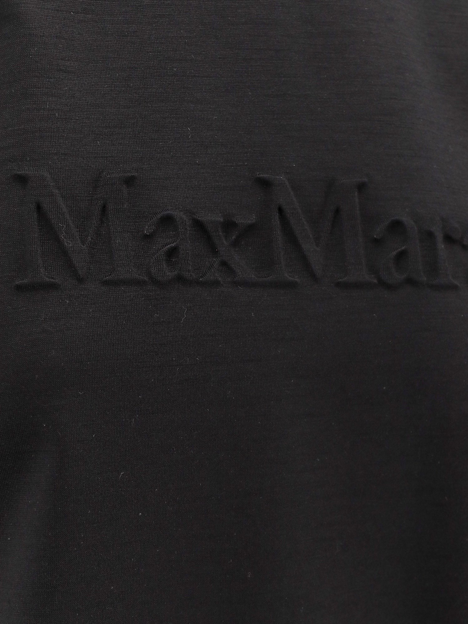 Max Mara - Peter wool t-shirt with embossed frontal logo