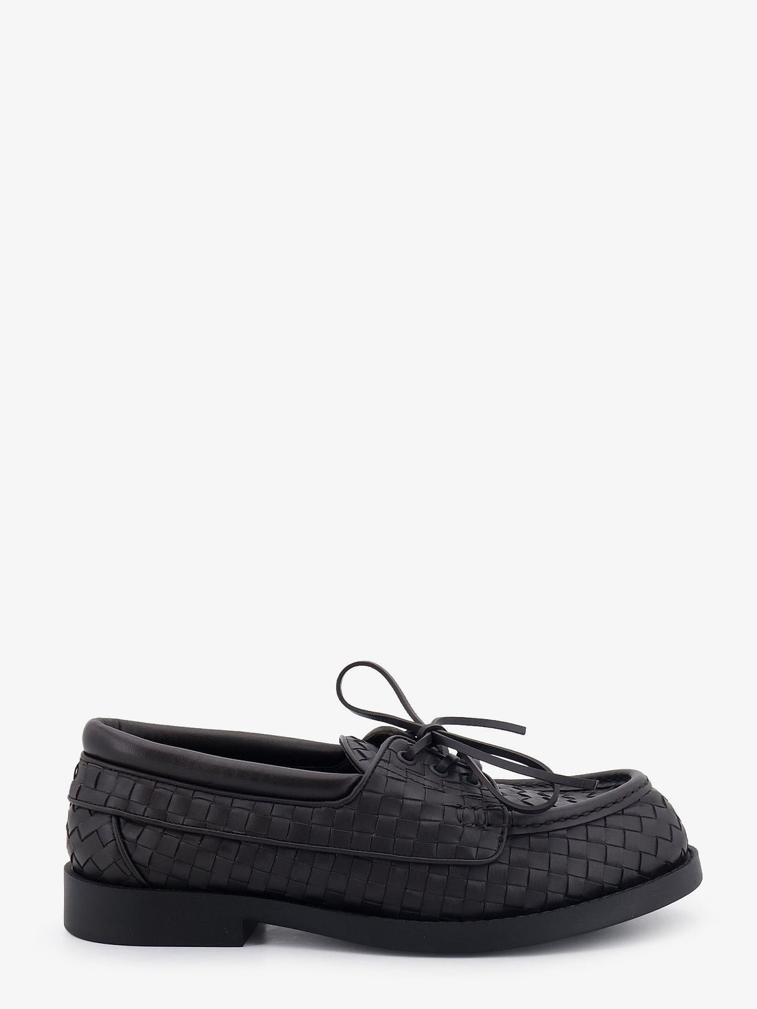 Bottega Veneta - Pier Intrecciato leather boat shoes Espresso