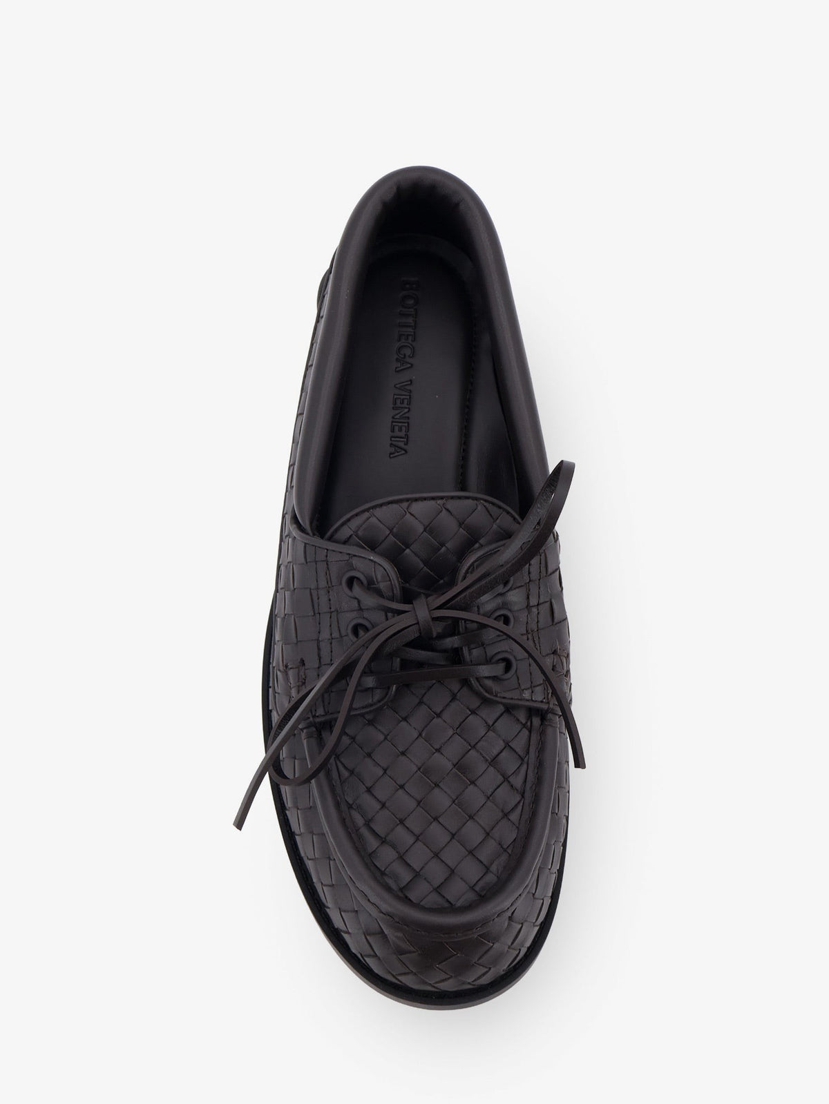 Bottega Veneta - Pier Intrecciato leather boat shoes