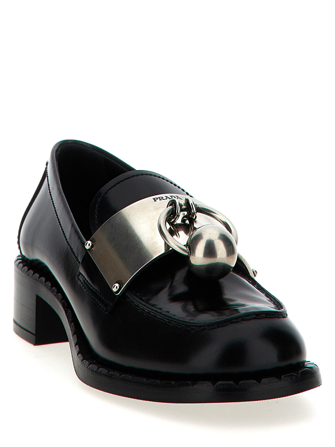 PRADA - Piercing loafers Black 37