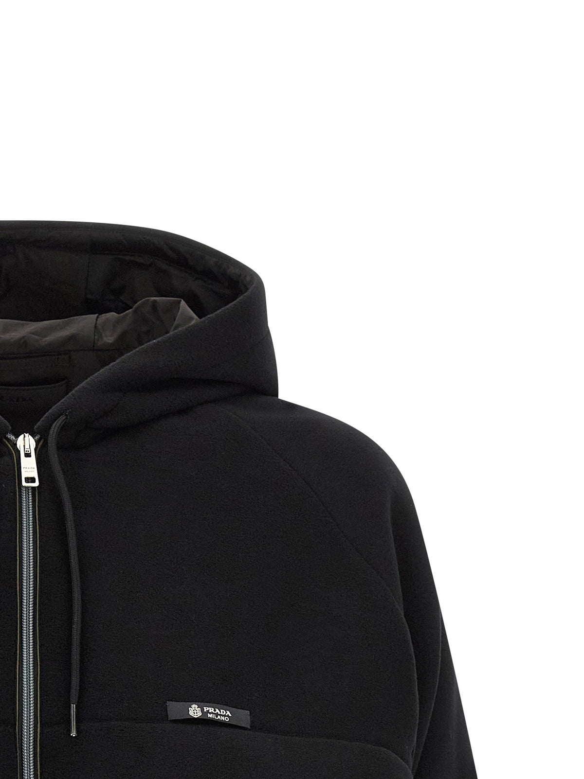 PRADA - Pile Tec hooded jacket