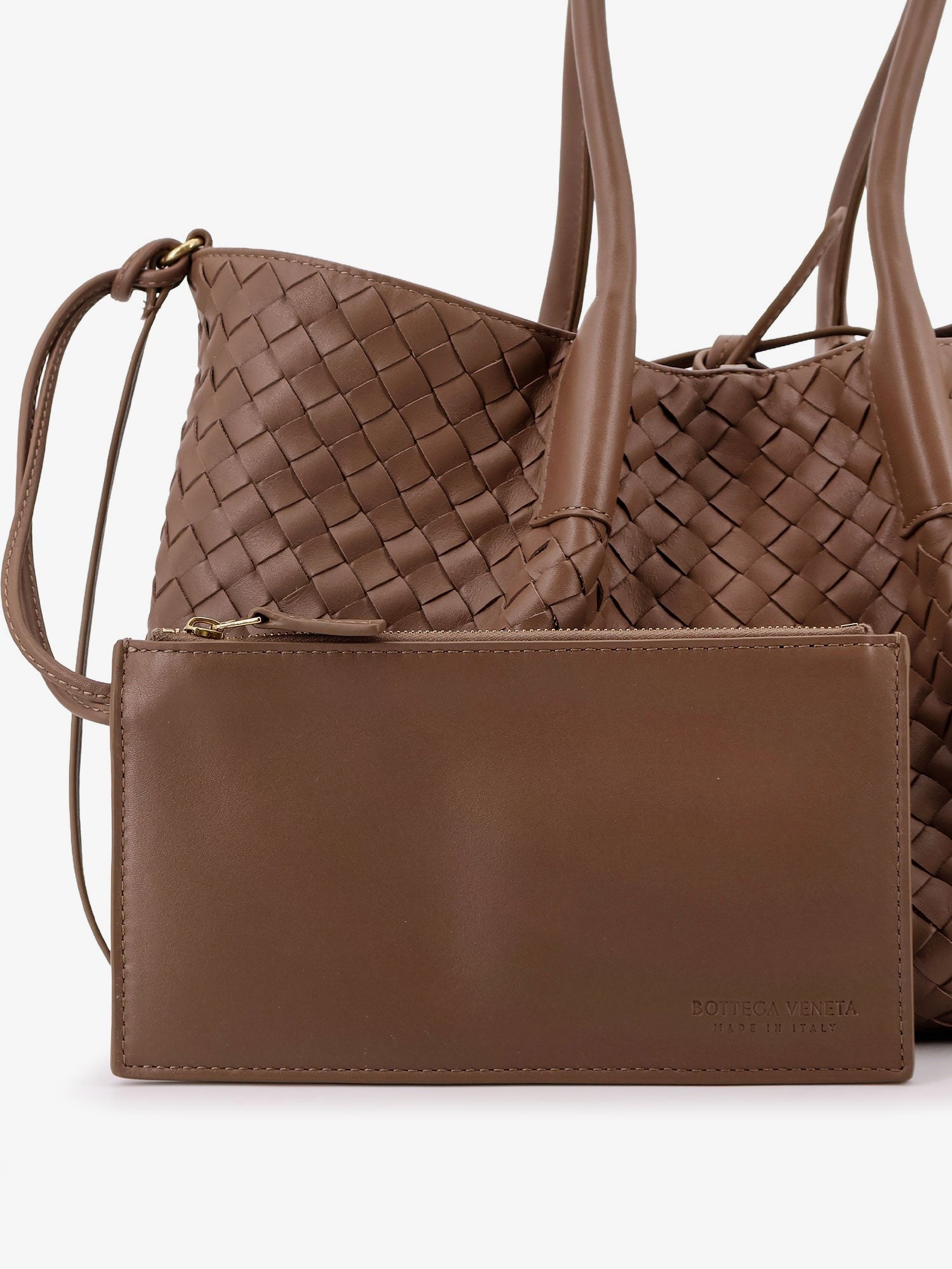 Bottega Veneta Bottega Veneta - Pinacoteca leather handbag with Intrecciato motif