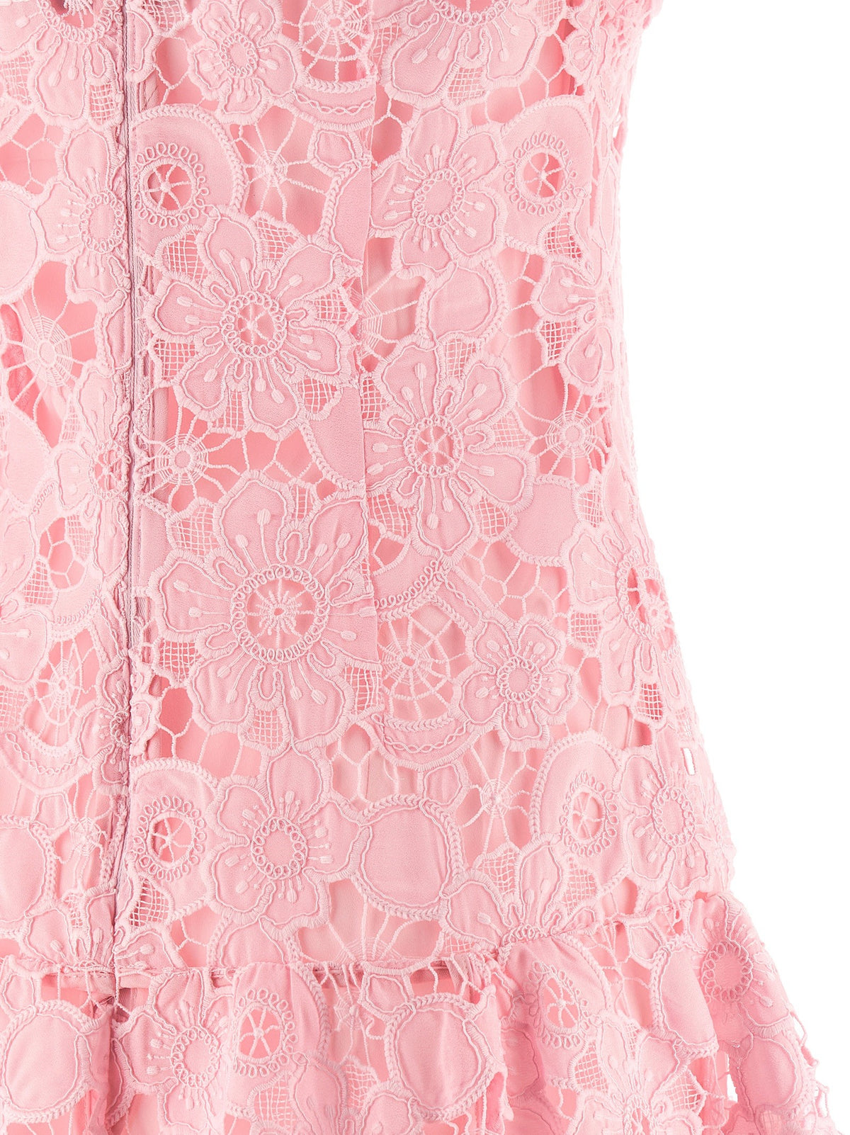 SELF PORTRAIT - 'Pink Lace collared' dress