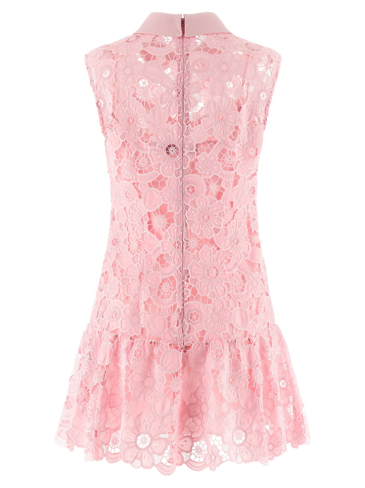 SELF PORTRAIT - 'Pink Lace collared' dress