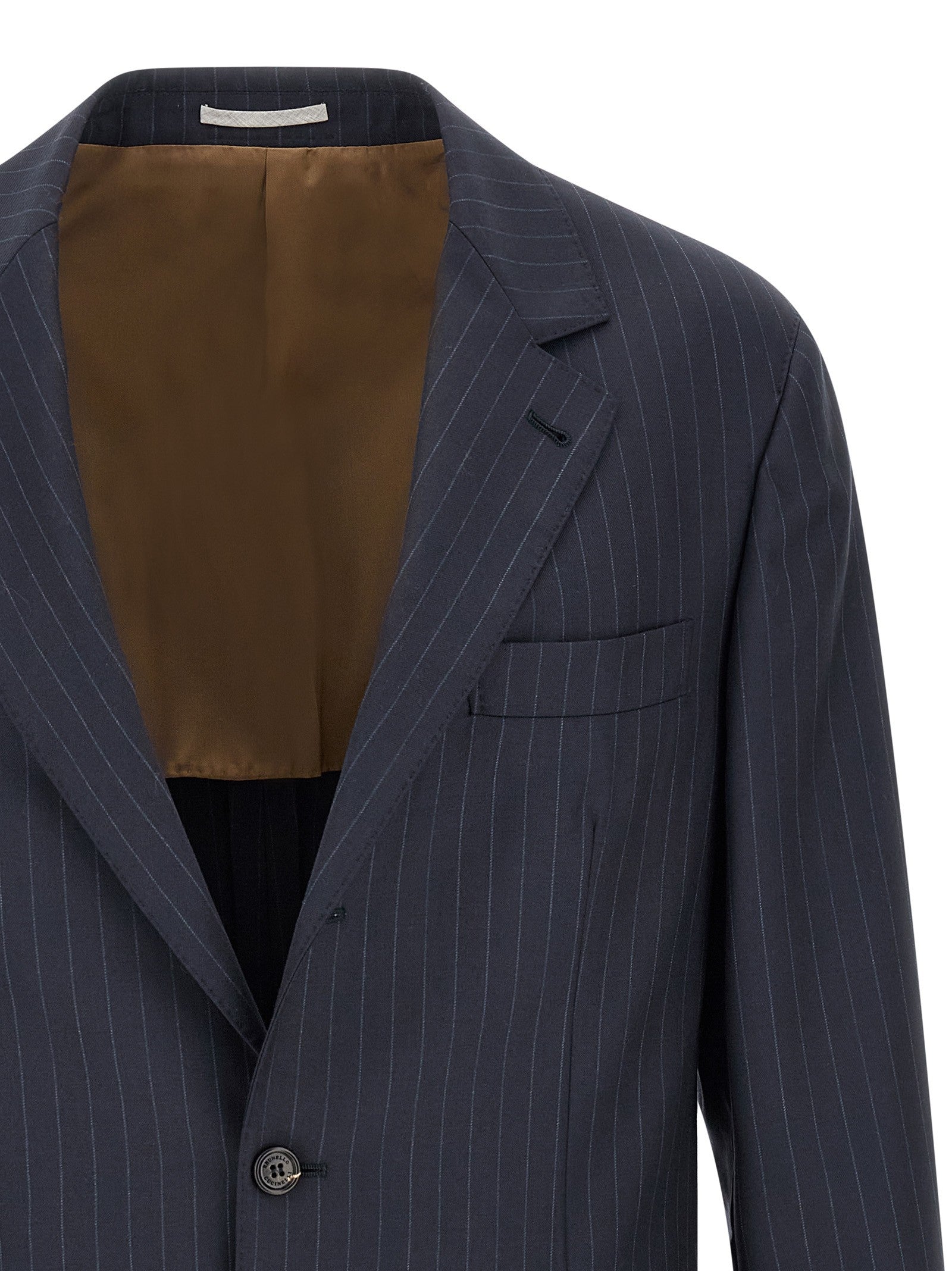 Brunello Cucinelli - Pinstripe batavia blazer