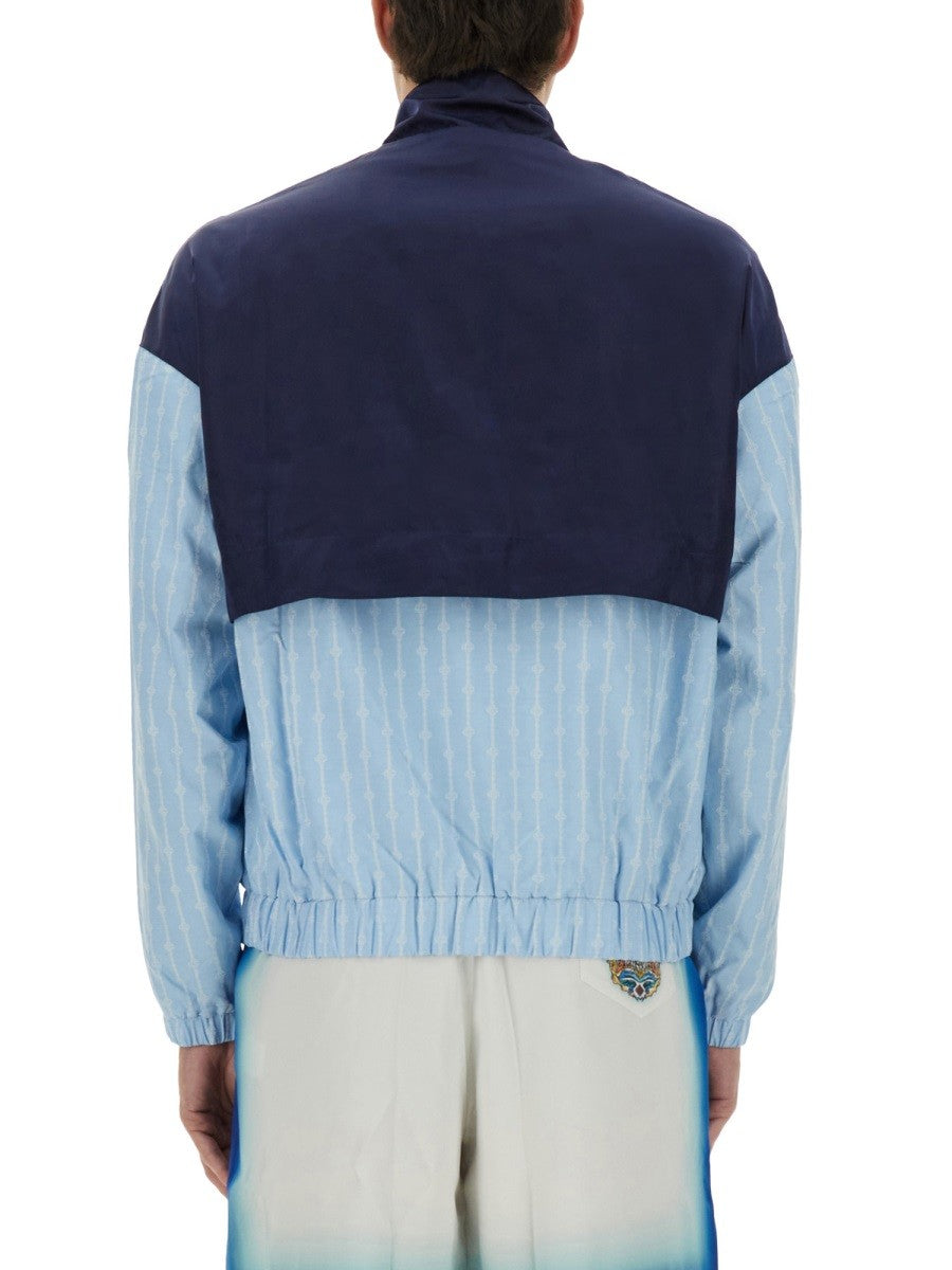 CASABLANCA CASABLANCA - "PINSTRIPE LAUREL" TRACK JACKET
