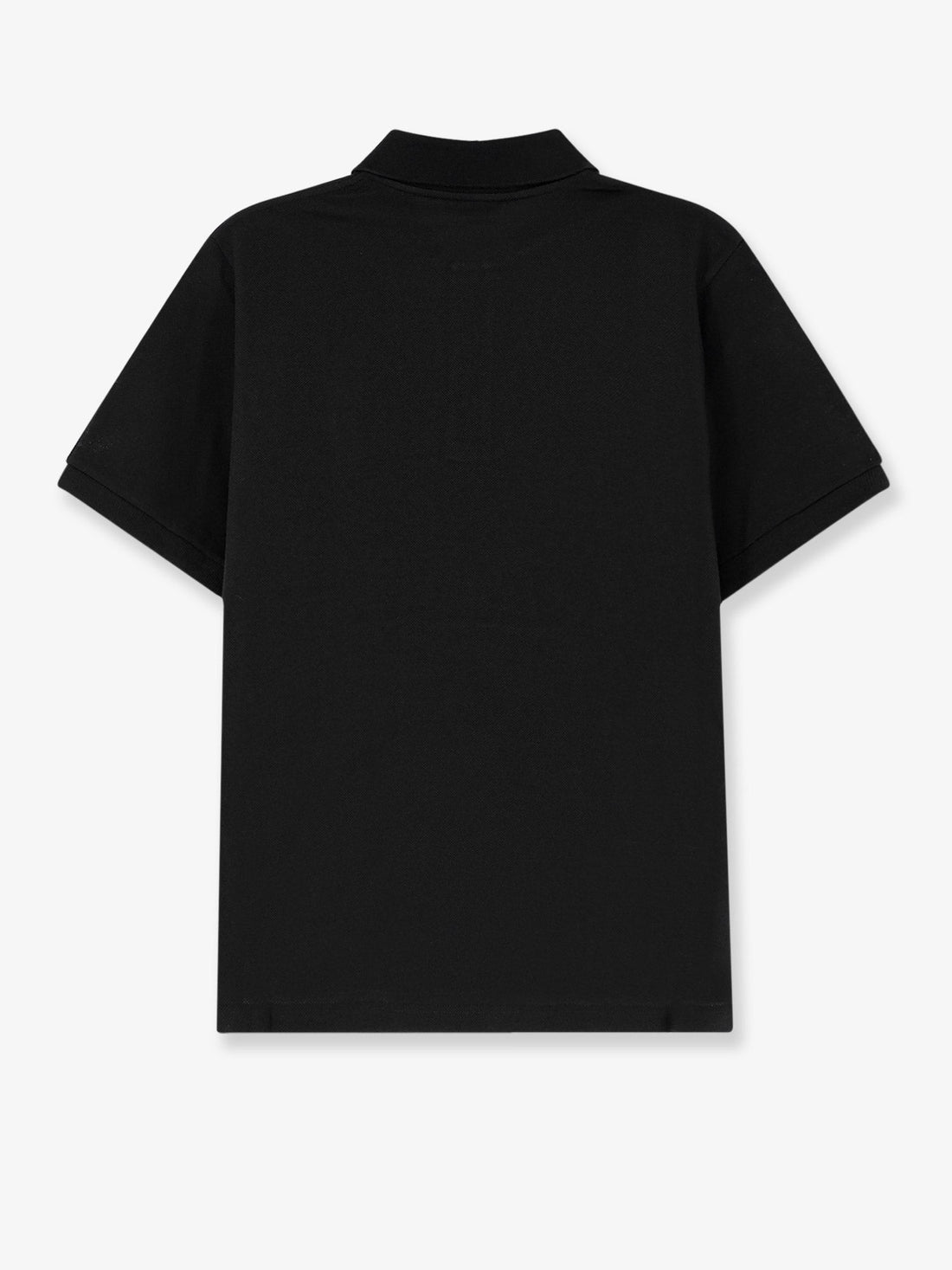 Saint Laurent - Piqué cotton polo shirt with Cassandre embroidery noir