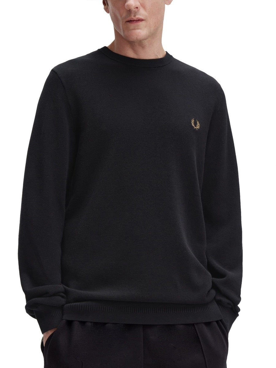 FRED PERRY - PIQUE SWEATER WITH LOGO pique-sweater-with-logo_0f244dd6-178a-4b29-98c1-4f865817f4a9