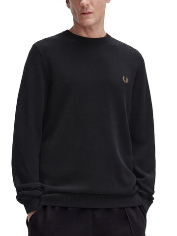 FRED PERRY - PIQUE SWEATER WITH LOGO pique-sweater-with-logo_0f244dd6-178a-4b29-98c1-4f865817f4a9