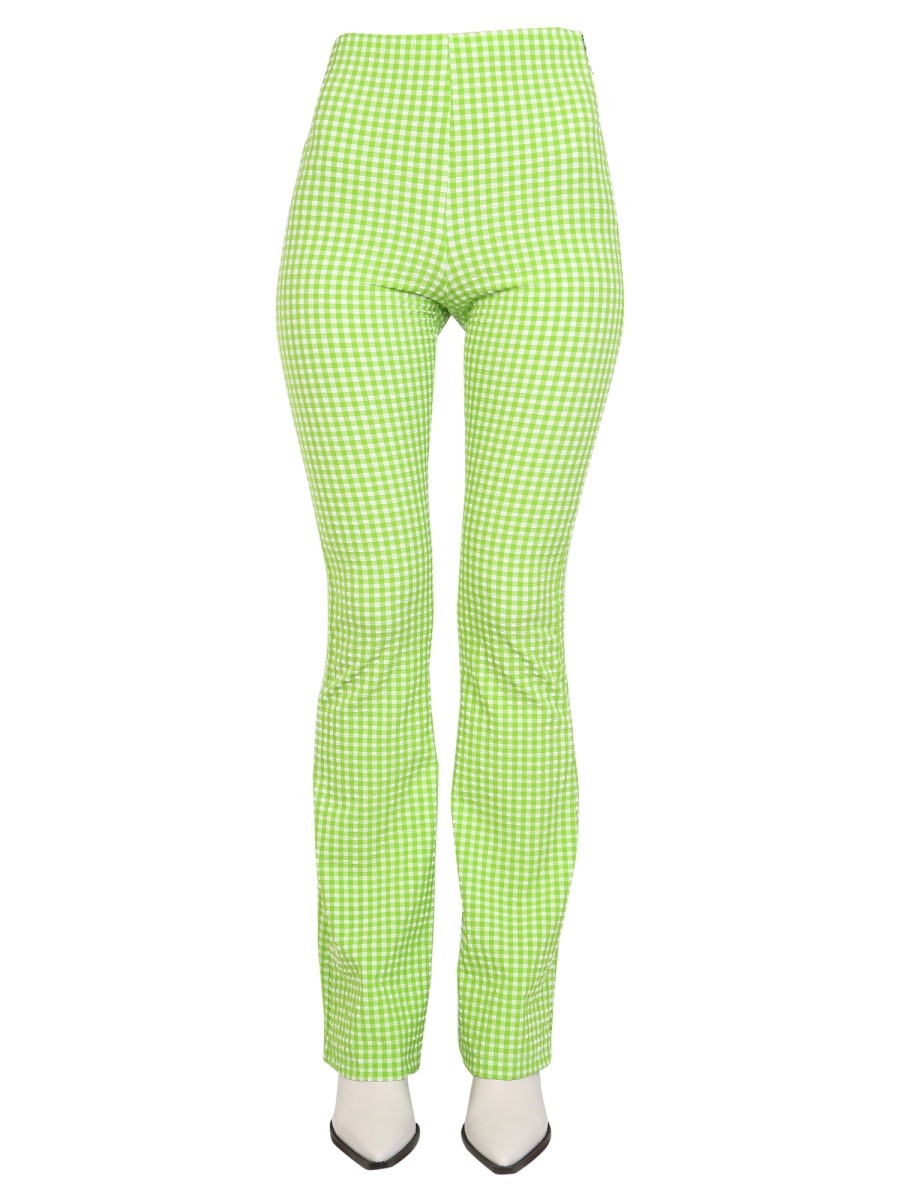msgm - PLAID PATTERN PANTS plaid-pattern-pants