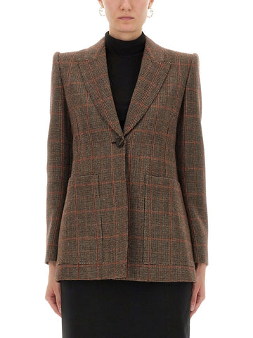 CHLOÉ CHLOÉ - PLAID WOOL TAILORED JACKET