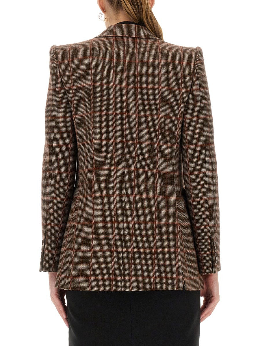 CHLOÉ CHLOÉ - PLAID WOOL TAILORED JACKET