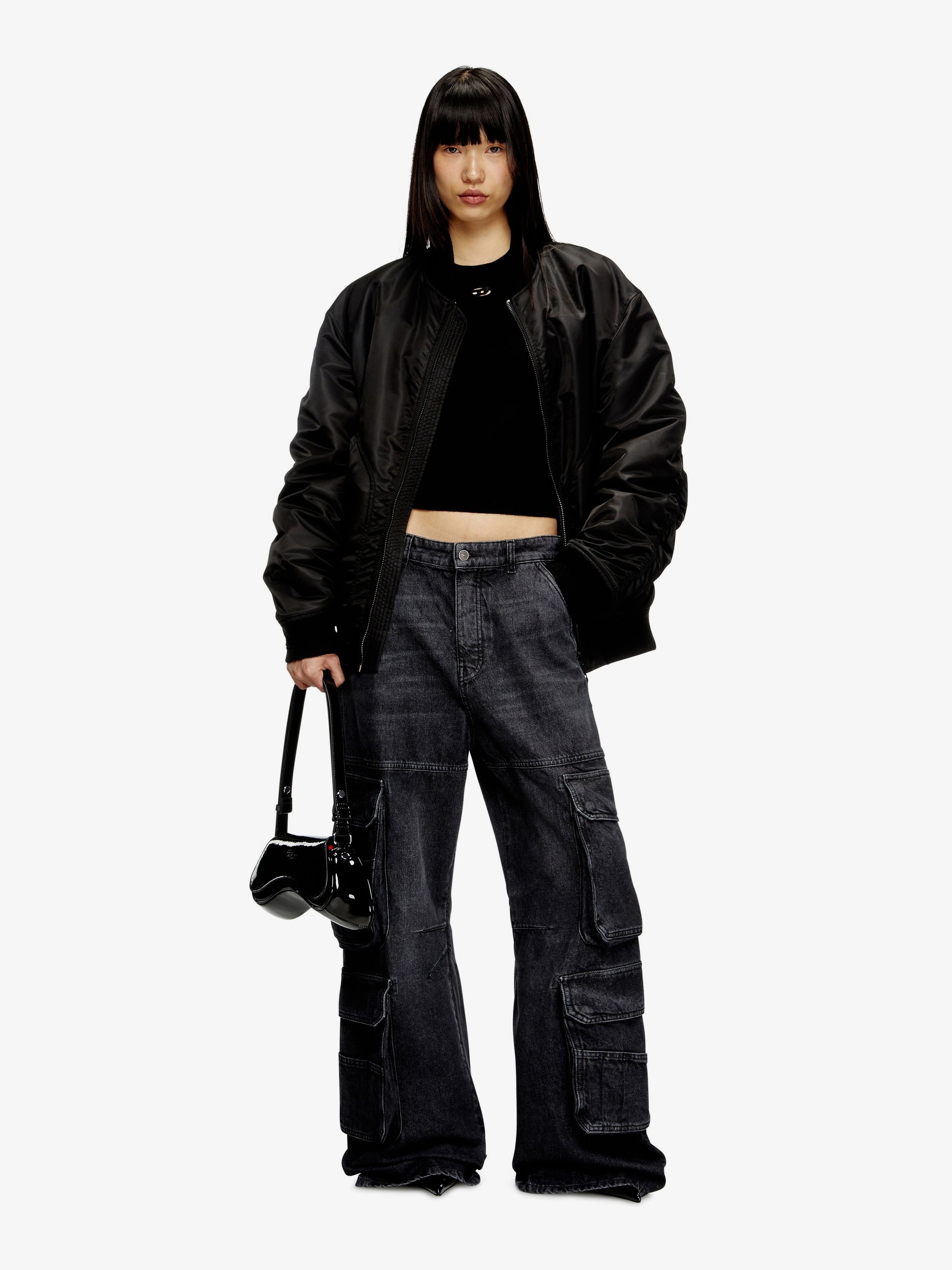 Play Crossbody patent fabric bag