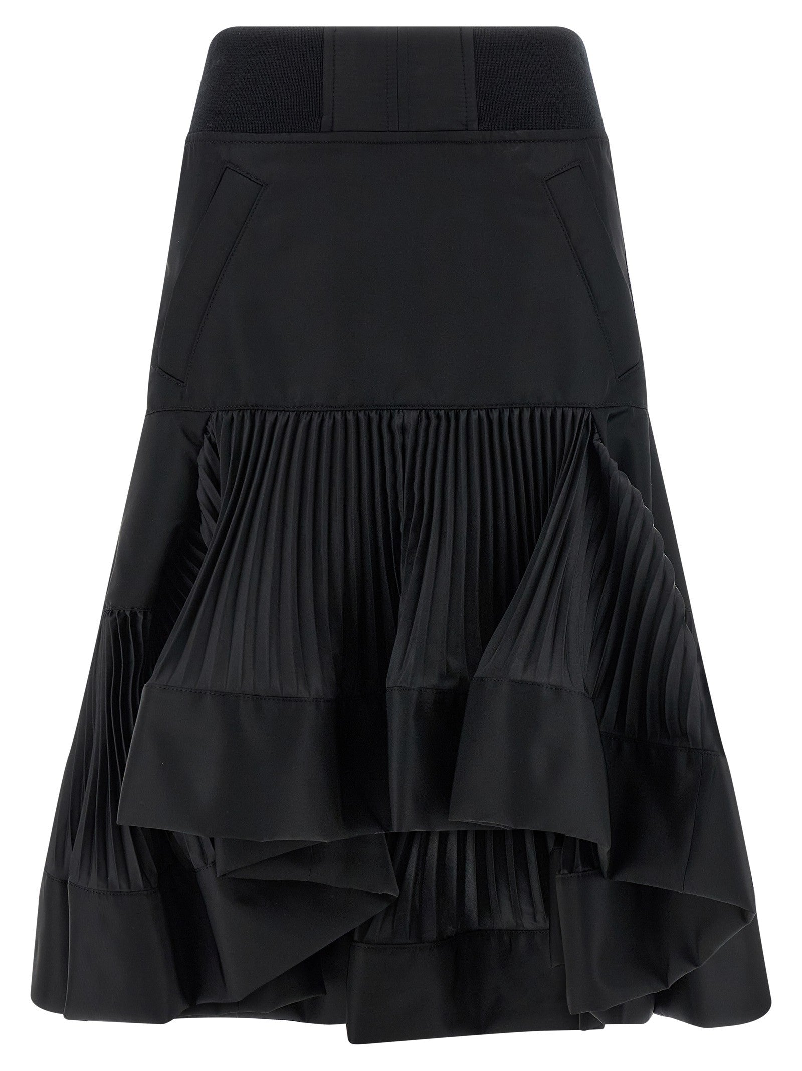 SACAI - Pleated insert skirt