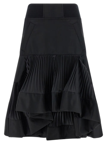 SACAI - Pleated insert skirt