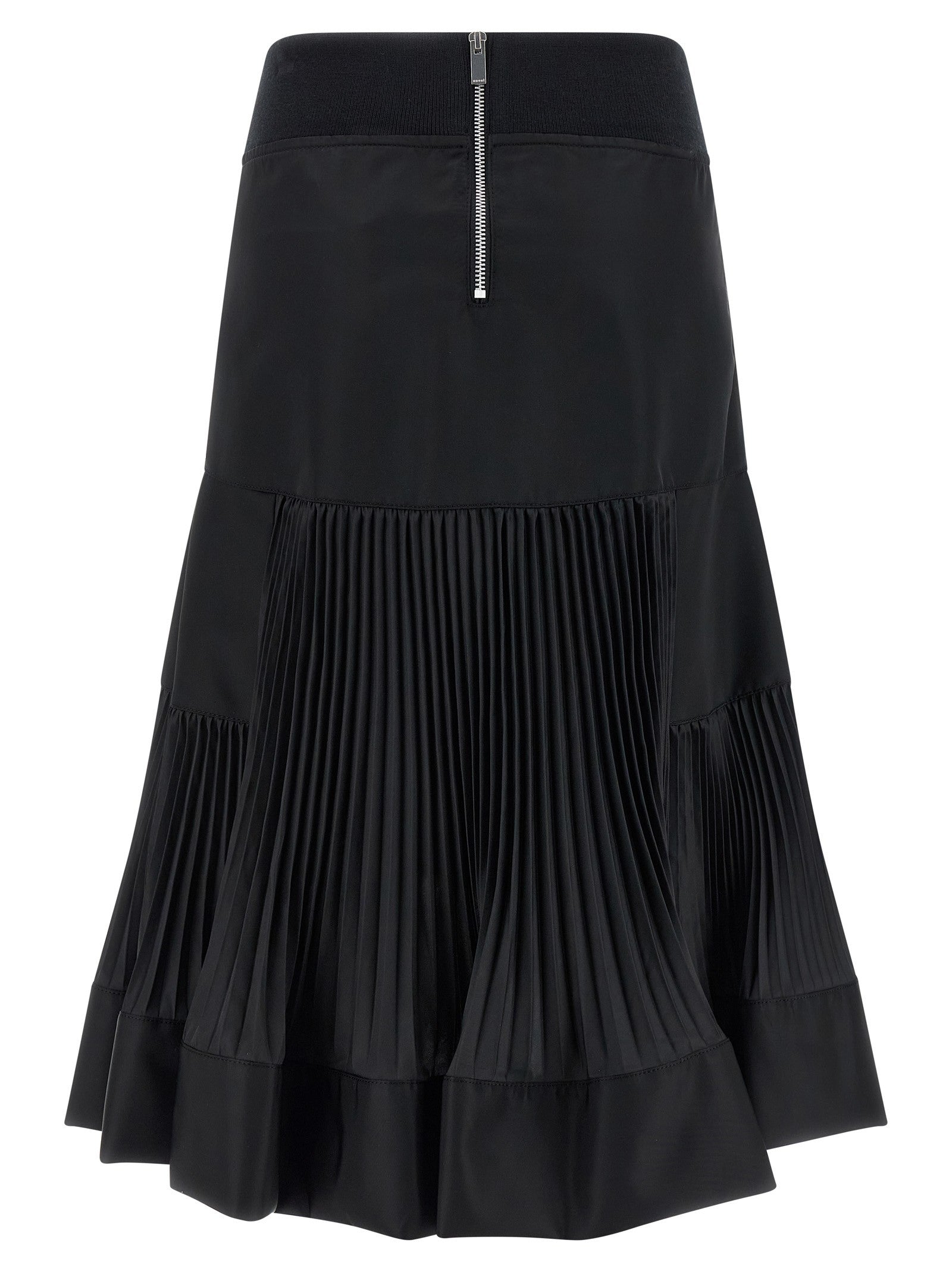 SACAI - Pleated insert skirt