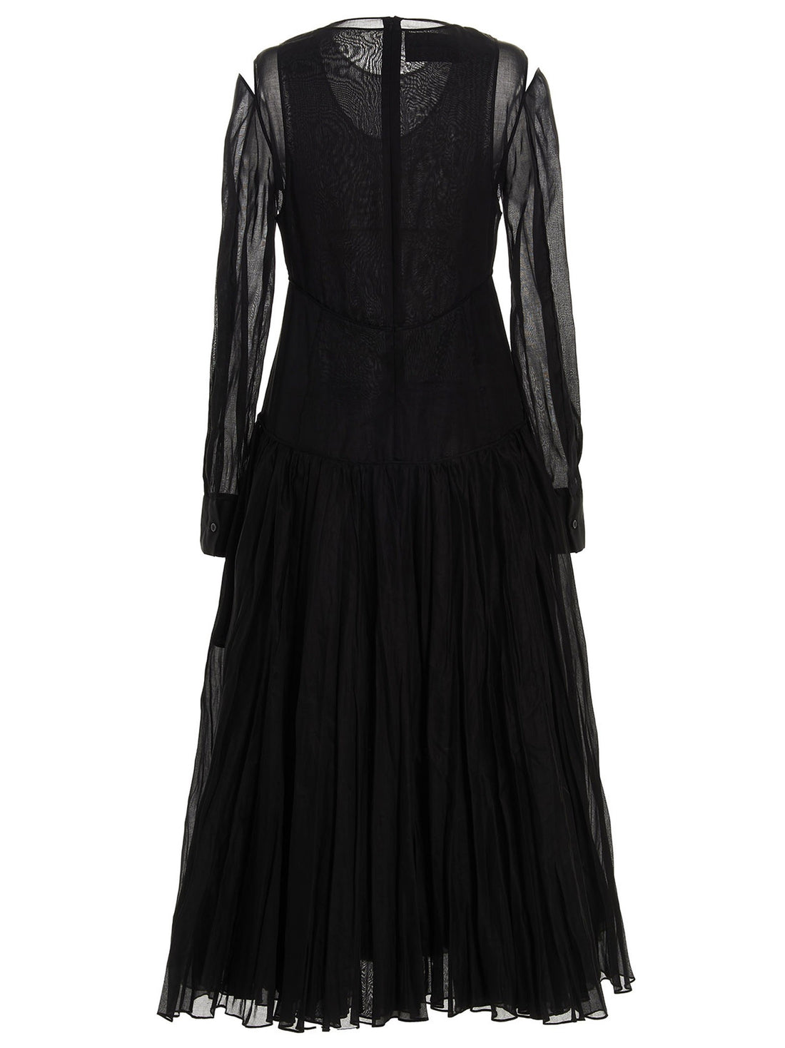 JIL SANDER - Pleated skirt dress Black 36 DE