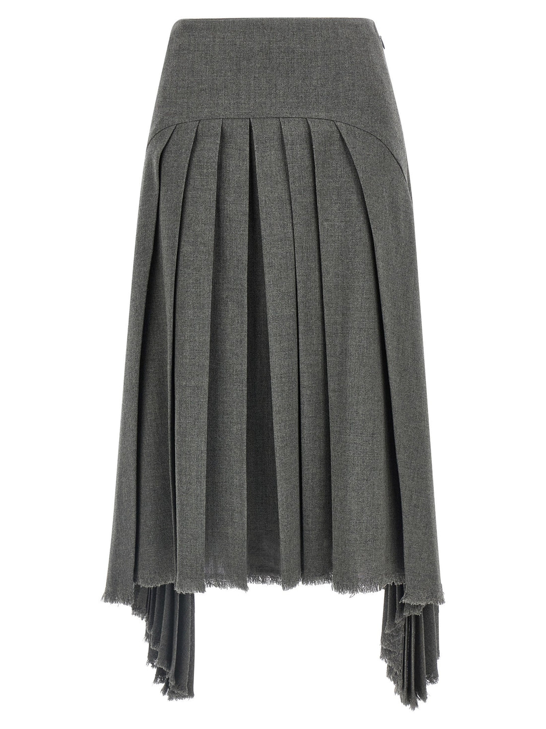 JIL SANDER - Pleated skirt gray