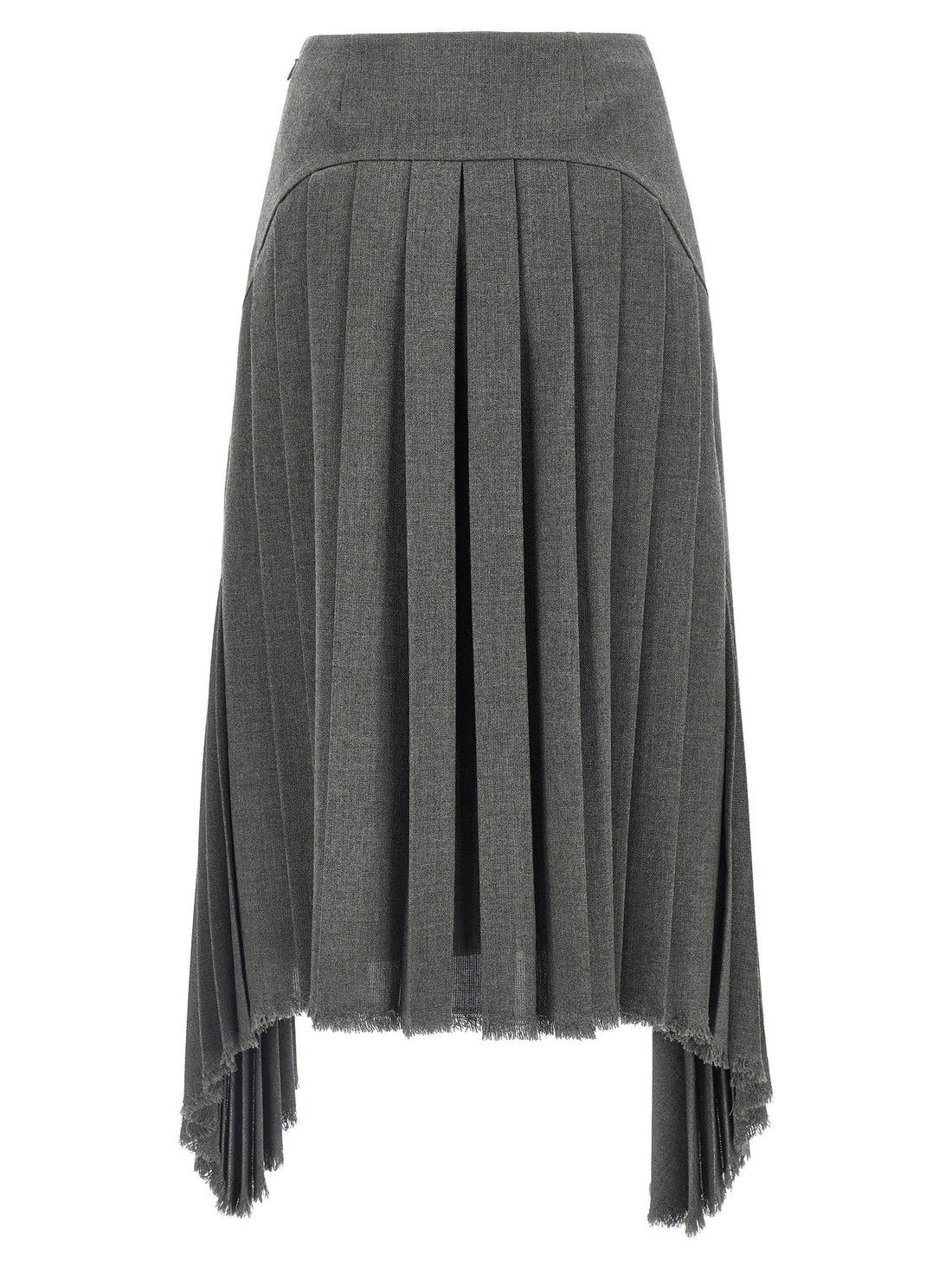JIL SANDER - Pleated skirt gray