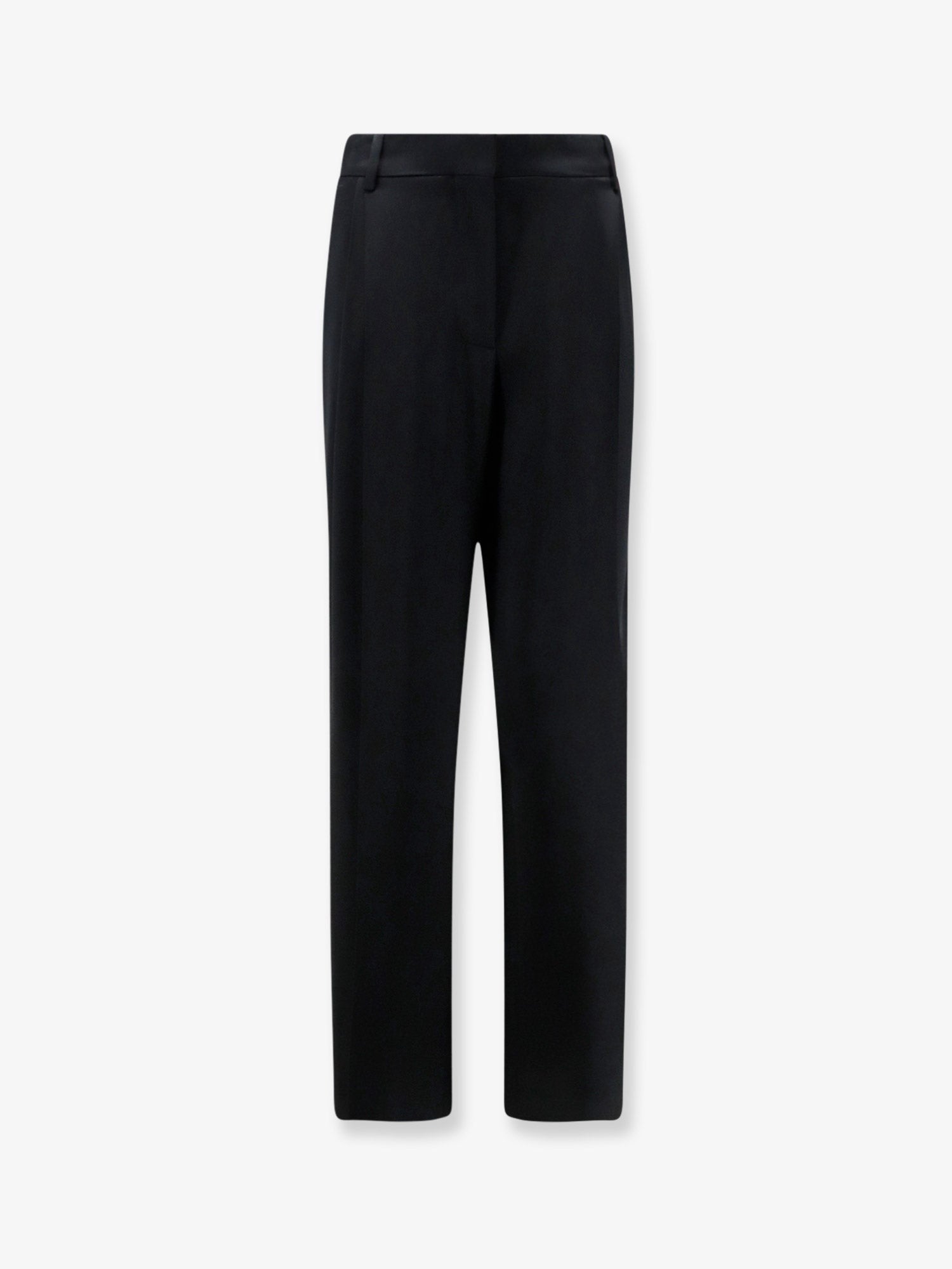stella mccartney stella mccartney - Pleated Straight Satin Trousers